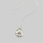 Pet Paw Print Personalised Silver Charm