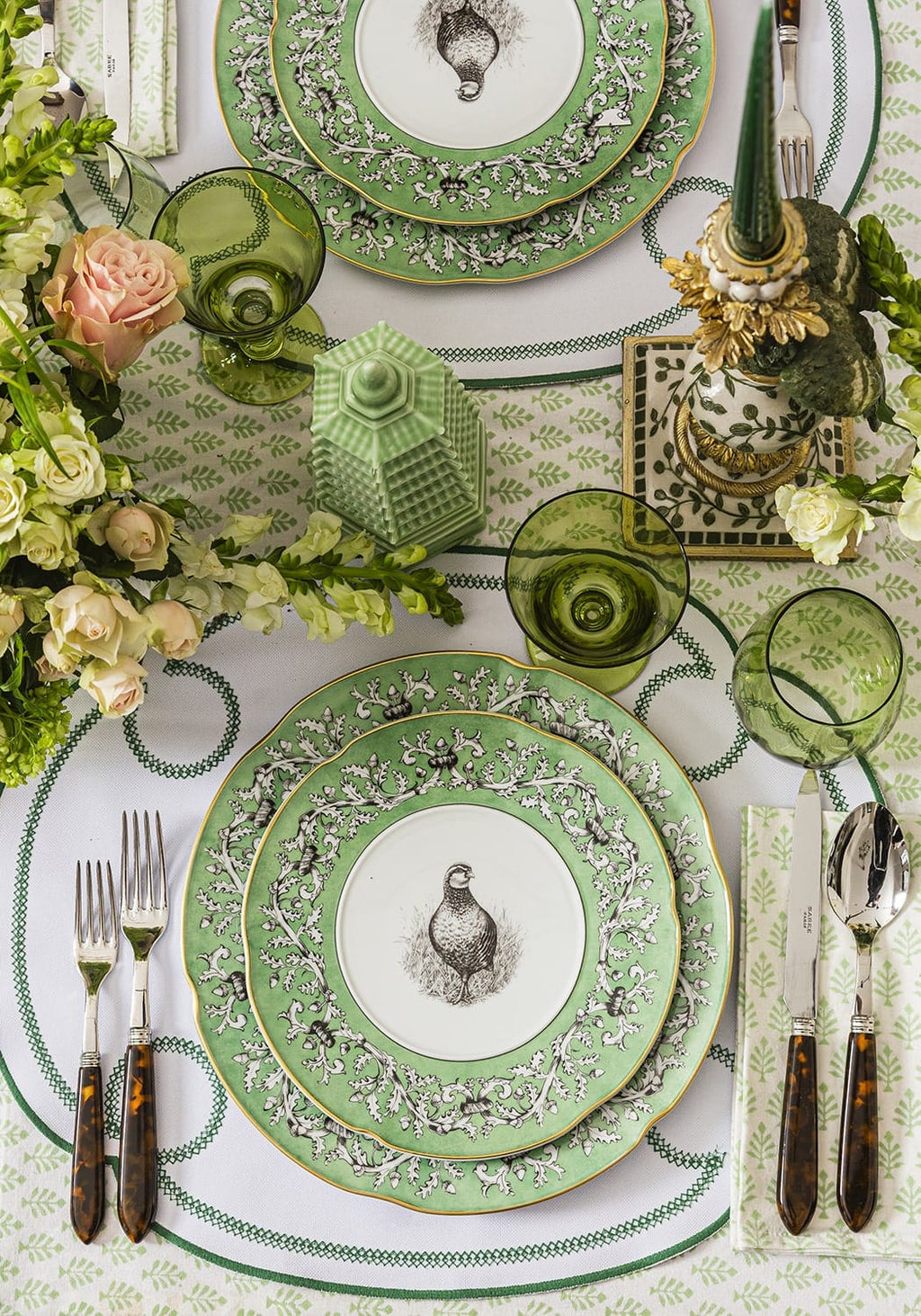 Pheasant Fancy Dessert Plates - Set of 4