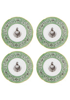 Pheasant Fancy Dessert Plates - Set of 4