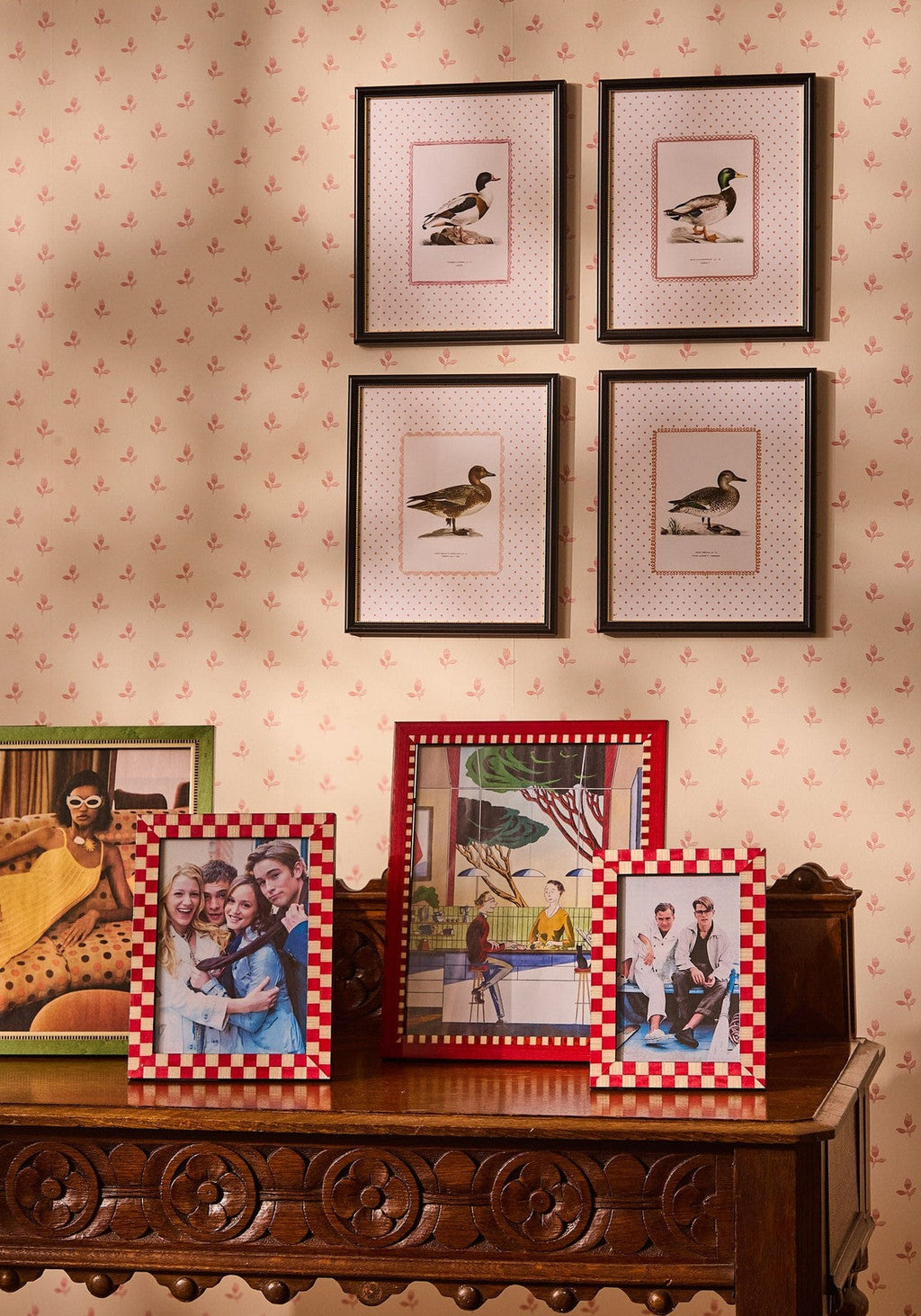 Classic Red Checkered Frame 7x5"