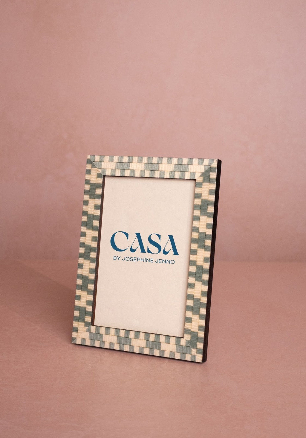 Light Blue Mosaic Marquetry Photo Frame 6x4"