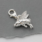 Pigs Might Fly Silver Charm