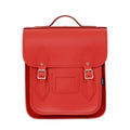 Handmade Leather City Backpack - Pillar Box Red
