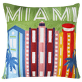 Miami Art Deco Needlepoint Pillow