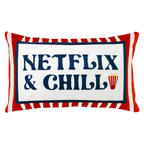 Netflix & Chill Needlepoint Pillow