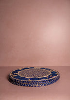 Atlántico Iraca Woven Placemat, Blue - Set of 4
