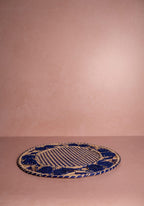 Atlántico Iraca Woven Placemat, Blue - Set of 4