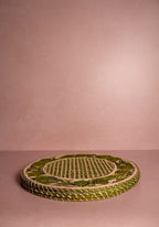 Atlántico Iraca Woven Placemats, Olive Green - Set of 4