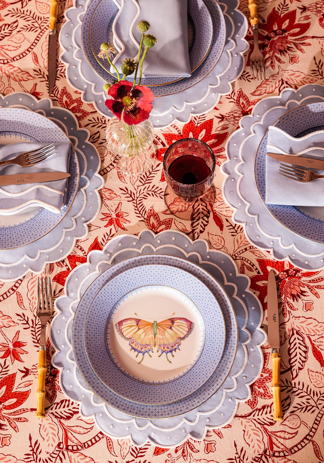 Aurora Set of 4 Placemats- Light Blue
