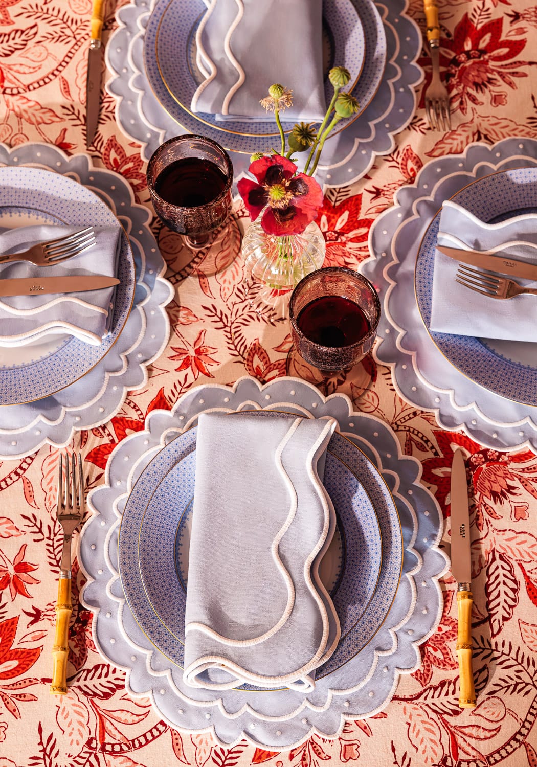 Aurora Set of 4 Placemats- Light Blue