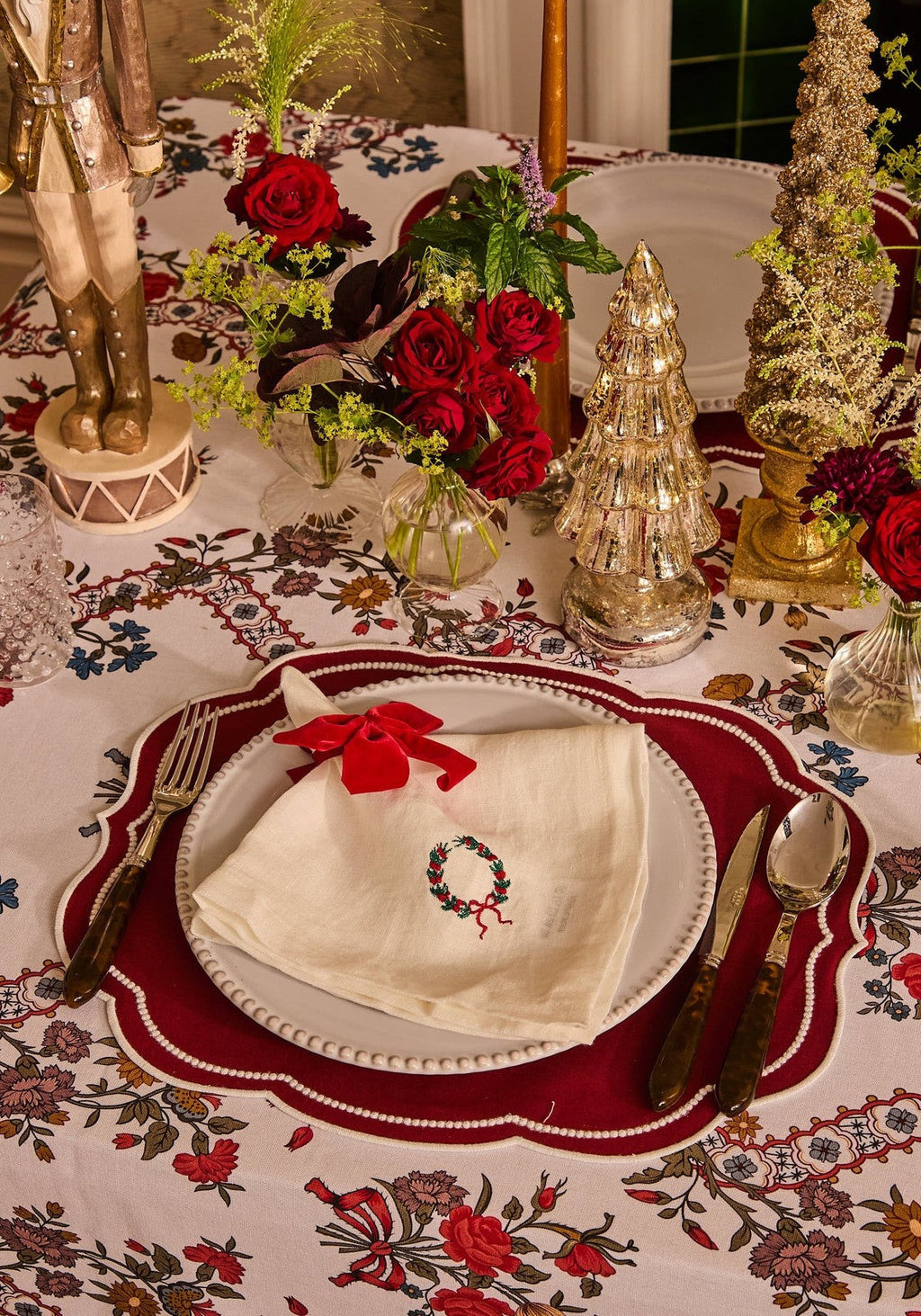 Bordeaux Red Placemat- Set of 4