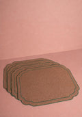Hortensia Brown and Green Placemats - Set of 4