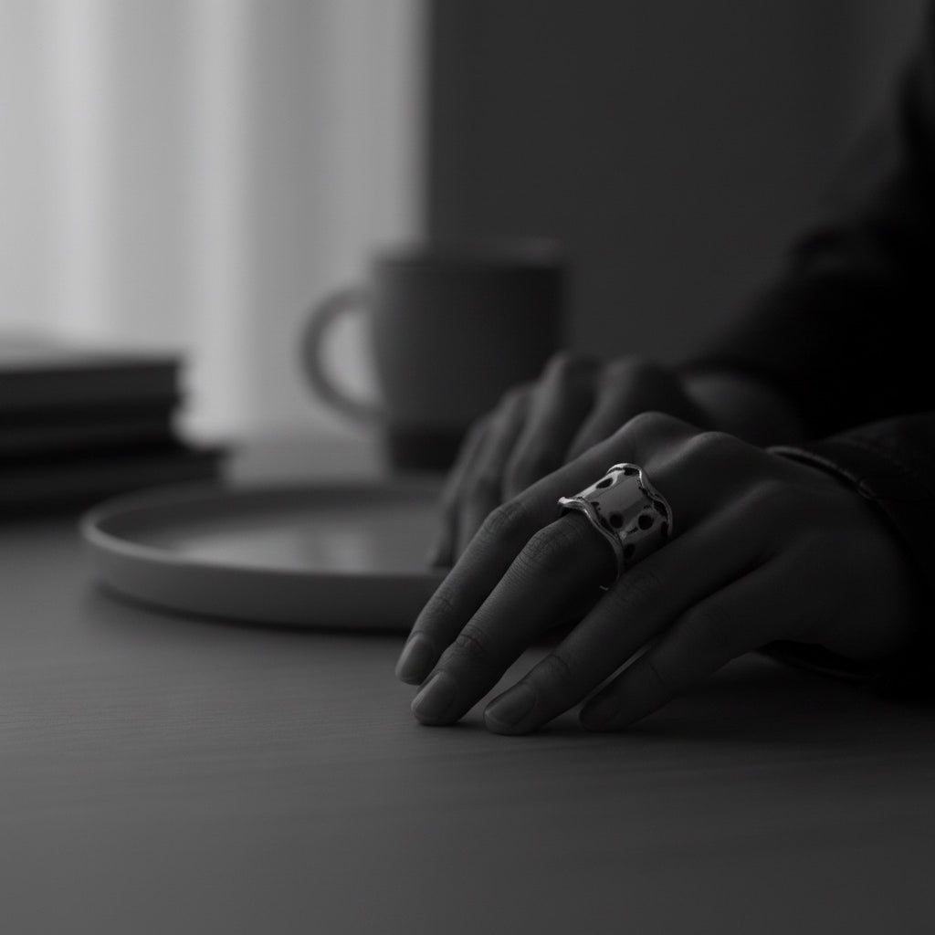 Plain Chunky Dot Ring – One of a Kind
