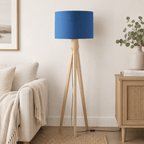 Plain Cobalt Blue Lampshade – Handmade UK, Ceiling or Table Lamp Shade | Made to Order