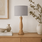 Plain Dove Grey Lampshade – Handmade UK, Ceiling or Table Lamp Shade | Made to Order