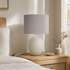 Plain Dove Grey Lampshade – Handmade UK, Ceiling or Table Lamp Shade | Made to Order