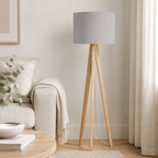 Plain Dove Grey Lampshade – Handmade UK, Ceiling or Table Lamp Shade | Made to Order