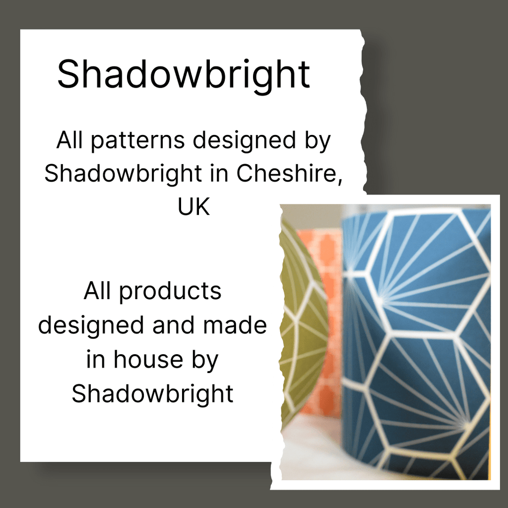 Plain Cobalt Blue Lampshade – Handmade UK, Ceiling or Table Lamp Shade | Made to Order