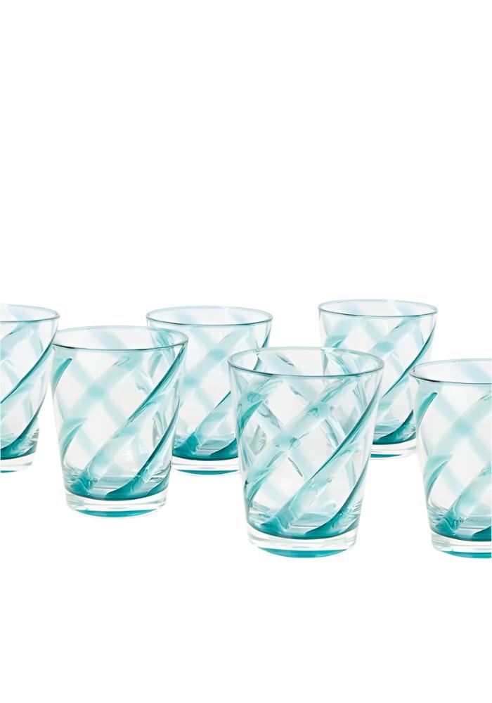 Poolside Gossip - Translucent Turquoise  Acrylic Tumbler x 6