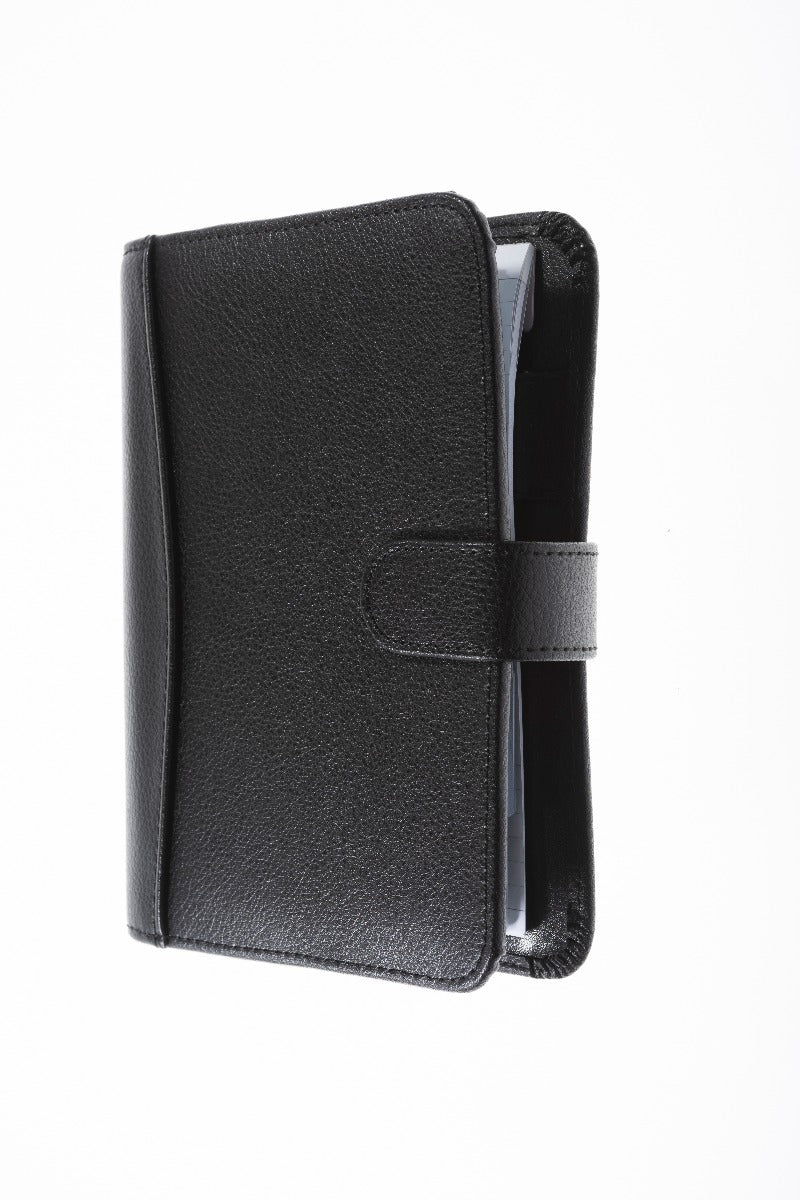 Balmoral (Premium Leather) - Personal Week-to-View Undated Organiser - Black