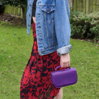 Aura Handmade Leather Bag - Purple