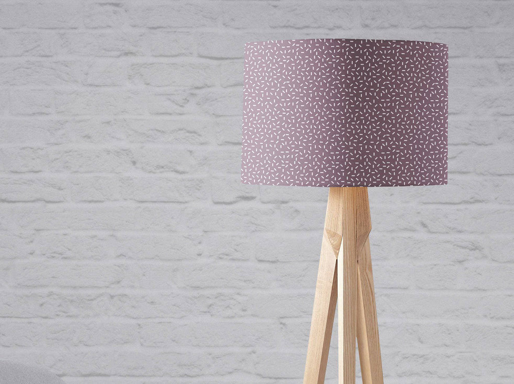 Purple Drum Lampshade, Modern Line Design Shade for Table, Floor or Ceiling Pendant Light