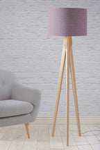 Purple Drum Lampshade, Modern Line Design Shade for Table, Floor or Ceiling Pendant Light