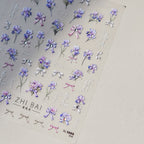 Hello Claws | Purple Flower Nail Deco Sticker