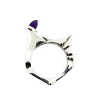 Pyramid Ring – Sterling Silver 925 with Garnet or Amethyst