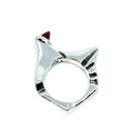 Pyramid Ring – Sterling Silver 925 with Garnet or Amethyst