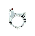Pyramid Ring – Sterling Silver 925 with Garnet or Amethyst