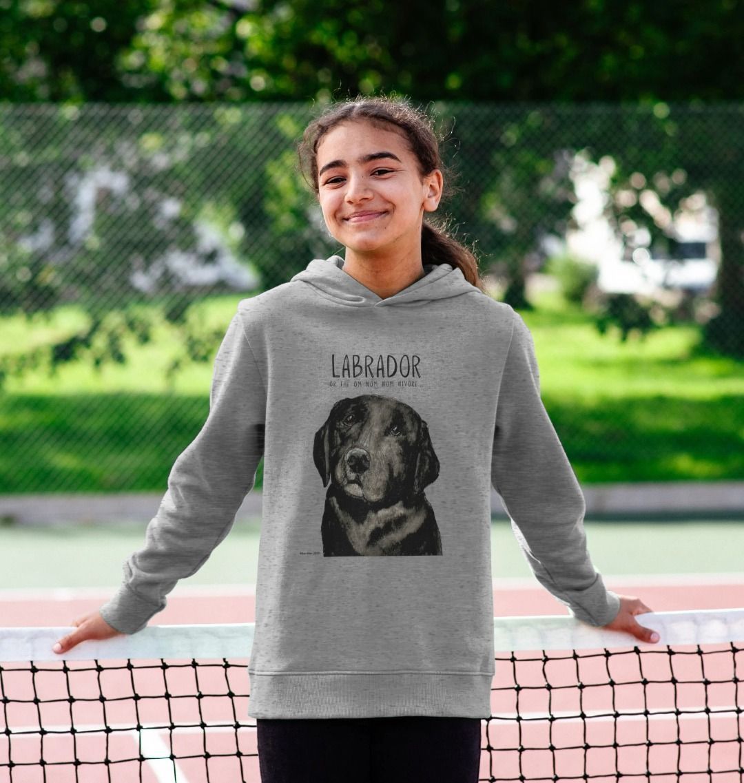Snack Mode: Activated – The Black Labrador Kids’ Hoodie