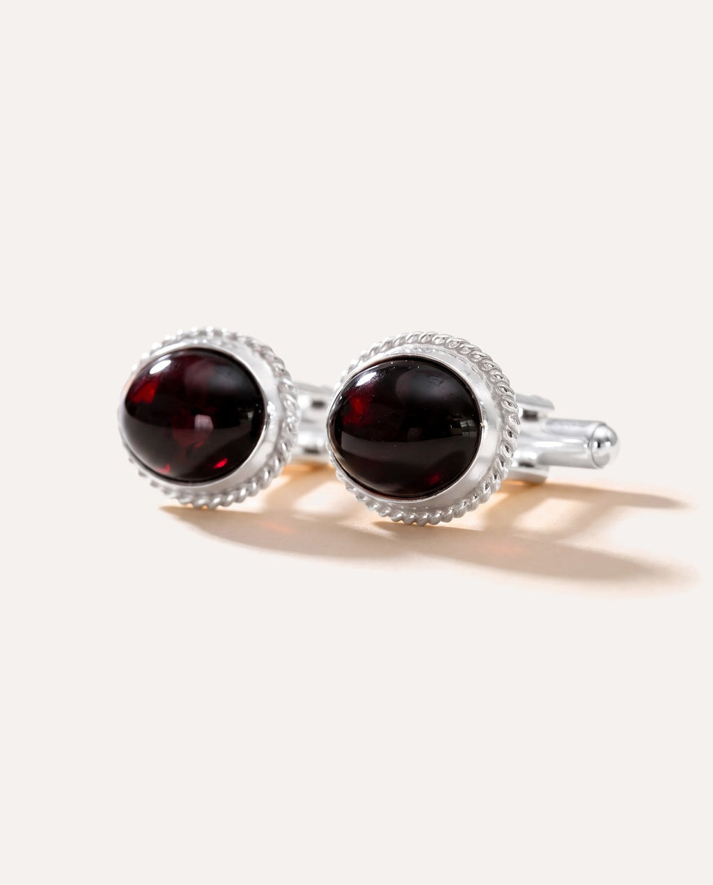 Quintessence Statement Red Amber Cufflinks
