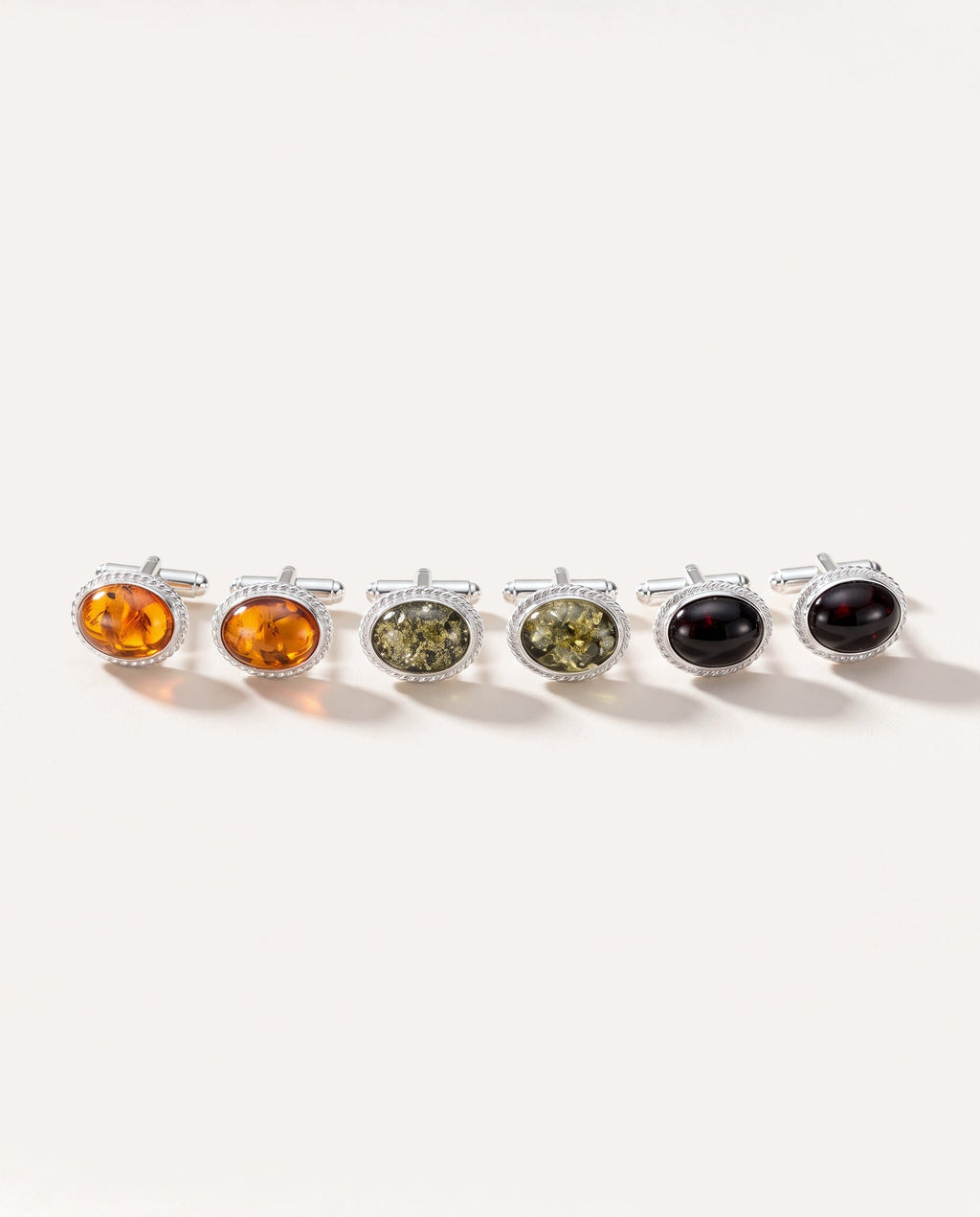 Quintessence Statement Red Amber Cufflinks