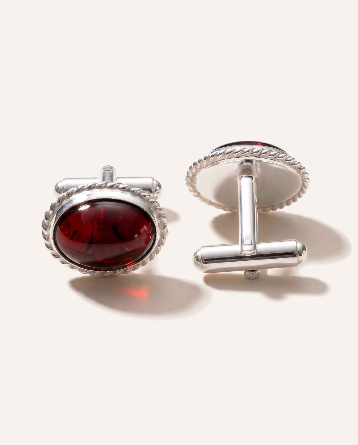 Quintessence Statement Red Amber Cufflinks