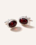 Quintessence Statement Red Amber Cufflinks