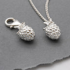 Raspberry Silver Charm