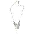 Rain Drop Chain Necklace – Handcrafted  Recycle Sterling Silver