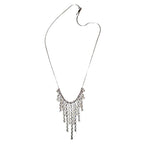 Rain Drop Chain Necklace – Handcrafted  Recycle Sterling Silver