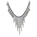 Handmade Rain Drop Chains Necklace – Sterling Silver