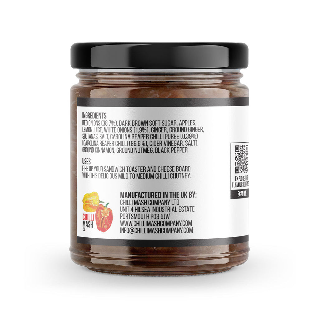 Reaper & Onion Chutney | 190g | Chilli Mash Co. | Sweet Red Onion Kick