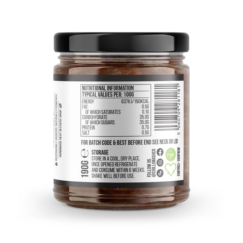 Reaper & Onion Chutney | 190g | Chilli Mash Co. | Sweet Red Onion Kick