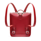 Handmade Leather City Backpack - Red
