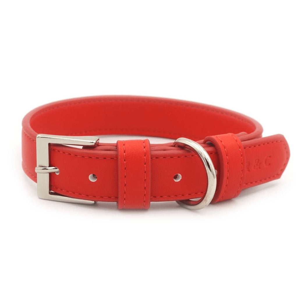 - Red Leather Dog Collar