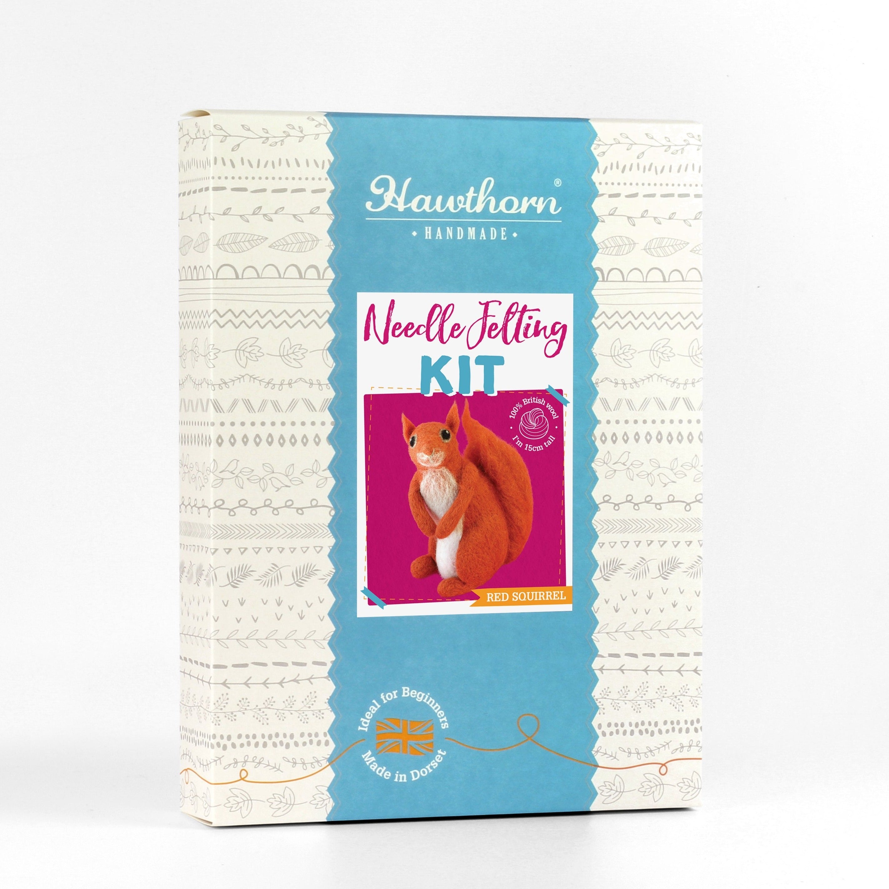 Red Squirrel Needle Felting Kit for Beginners