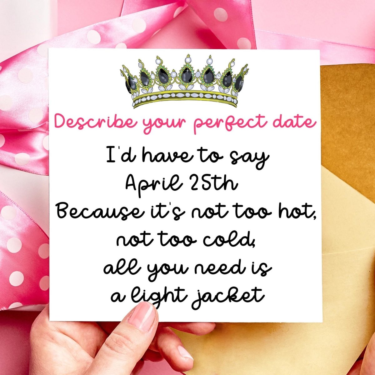 April 25th Funny Romantic Valentines Day Card | Anniversary Card
