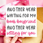 Book Boyfriend Valentines Day Card | Funny Anniversary Card