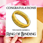 Congratulations Ring of Binding Engagement Card