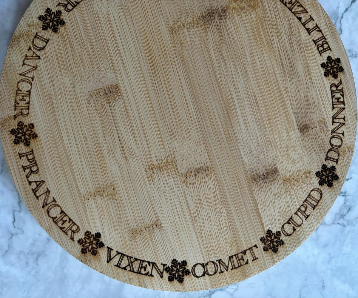 Double Sided Christmas Serving Tray Cheese Board