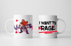 I want to Rage Dwarf Barbarian DnD Mug